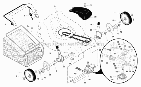 Page A Diagram and Parts List for 37611 2006 Husqvarna Lawn Mower