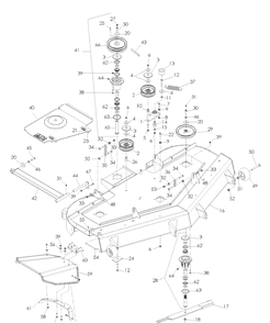 Part Location Diagram of 539110725 Husqvarna STRUT Left Hand