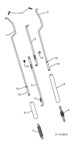 Handles - C Diagram and Parts List for 16530SBXLS (96193004101)(2009-06) Husqvarna Snow Blower