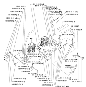 Motion Control Assembly Diagram and Parts List for IZ5225TXPKOA (968999375)(2005-12) Husqvarna Lawn Mower