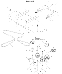 48 Inch Mower Rock 2 Diagram and Parts List for WH4817 (966947002)(2008-09) Husqvarna Lawn Mower