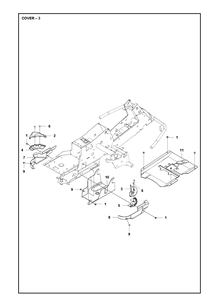 Cover 3 Diagram and Parts List for R214T  Husqvarna Lawn Mower