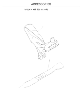 Accessories 2 Diagram and Parts List for W53-W53CSB 2008-08 Husqvarna Lawn Mower