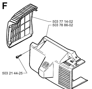 Cover Diagram and Parts List for 225H75 19970500001-19980900000 Husqvarna Hedge Trimmer