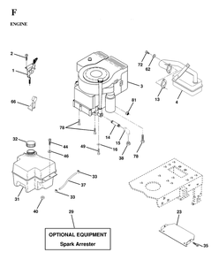 Engine And Cutting Equipment Diagram and Parts List for YTH160 (954170005-C)(1997-02) Husqvarna Lawn Tractor