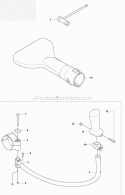 Accessories Diagram and Parts List for 380BFS 2009-03 Husqvarna Leaf Blower / Vacuum