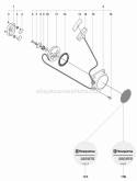Starter Diagram and Parts List for 380BFS 2009-03 Husqvarna Leaf Blower / Vacuum