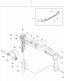Handle  Controls Diagram and Parts List for 380BTS 2009-03 Husqvarna Leaf Blower / Vacuum
