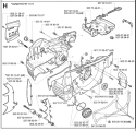 Page E Diagram and Parts List for 385XP 2003-10 Husqvarna Chainsaw