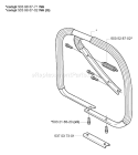 Page H Diagram and Parts List for 385XP EPA 2005-03 Husqvarna Chainsaw