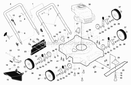 Part Location Diagram of 145935X479 Husqvarna Axle Arm Assembly
