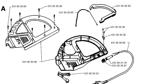 Part Location Diagram of 531003066 Husqvarna Cable