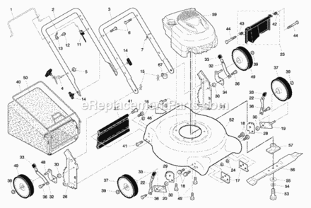 Part Location Diagram of 196664X007 Husqvarna Wheel Adjusting Bracket, Front, Left Hand