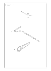 Tools Diagram and Parts List for K3000CUT-N-BREAK 2013-06 Husqvarna Circular Saw