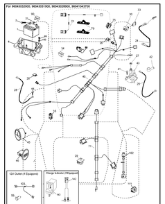 Electrical Diagram and Parts List for TS348XD  Husqvarna Lawn Tractor