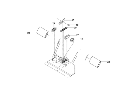 Pedals 2 Diagram and Parts List for R11C (965094201)(2010-07) Husqvarna Lawn Tractor