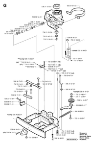 Steering Diagram and Parts List for R13R (953533901)(2006-01) Husqvarna Lawn Tractor