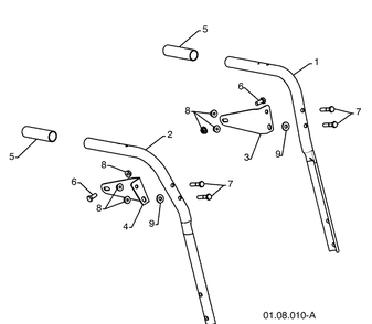 Handles - A Diagram and Parts List for 924SB (96193004500)(2009-06) Husqvarna Snow Blower