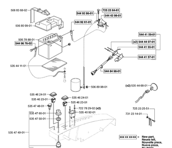 Electrical Diagram and Parts List for PR18AWD (965095001)(2007-03) Husqvarna Lawn Mower