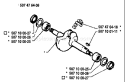 Page E Diagram and Parts List for 38 1989-05 Husqvarna Chainsaw
