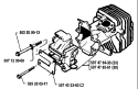 Page F Diagram and Parts List for 38 1989-05 Husqvarna Chainsaw