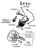 Page H Diagram and Parts List for 38 1989-05 Husqvarna Chainsaw