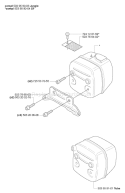 Page J Diagram and Parts List for 385EPA 385 EPA 2006-10 Husqvarna Chainsaw