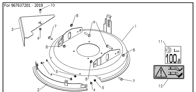 Part Location Diagram of 504052301 Husqvarna Screw