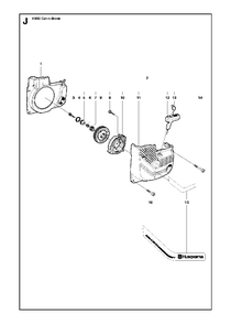 Starter Diagram and Parts List for K650CUT-N-BREAK 2008-11 Husqvarna Circular Saw