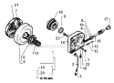 Clutch & Oil Pump Diagram and Parts List for 394XP 1994-01 Husqvarna Chainsaw