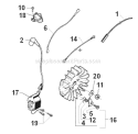 Page J Diagram and Parts List for 394XP 1996-01 Husqvarna Chainsaw