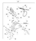 Chain Brake Diagram and Parts List for 394XP 1996-01 Husqvarna Chainsaw