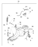 Fuel Tank Diagram and Parts List for 394XP 1998-03 Husqvarna Chainsaw