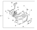 Starter Diagram and Parts List for 394XP 1998-03 Husqvarna Chainsaw