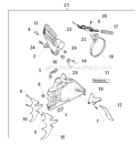 Chain Brake Diagram and Parts List for 394XP 1998-03 Husqvarna Chainsaw