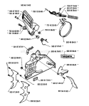 Page B Diagram and Parts List for 394 1992-01 Husqvarna Chainsaw