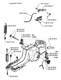 Page M Diagram and Parts List for 394 1994-01 Husqvarna Chainsaw