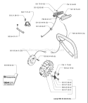 Page H Diagram and Parts List for 394 1996-01 Husqvarna Chainsaw