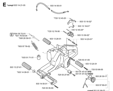 Fuel Tank Diagram and Parts List for 3120 20013500001-Current Husqvarna Chainsaw