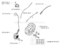 Page J Diagram and Parts List for 395 2005-05 Husqvarna Chainsaw