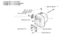 Page K Diagram and Parts List for 395 2005-05 Husqvarna Chainsaw