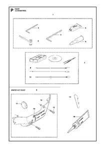 Accessories Diagram and Parts List for 550XP-XPG 2014-01 Husqvarna Chainsaw