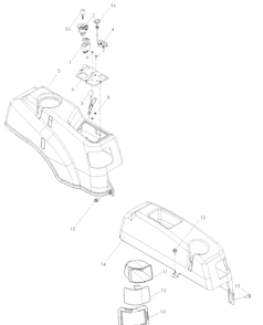 Ignition System Diagram and Parts List for Z4824 (968999512)(2007-04) Husqvarna Lawn Mower