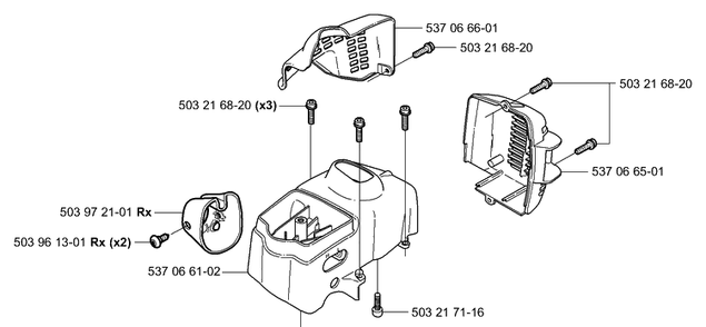 Covers Diagram and Parts List for 326C 2006-04 Husqvarna Trimmer