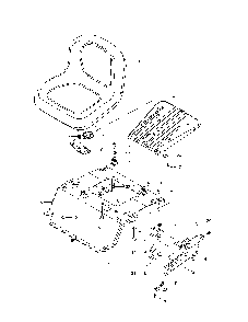 Seat Diagram and Parts List for 967844601-00  Husqvarna Lawn Mower