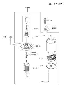 Starter Diagram and Parts List for FS691V-BS19 2017-09 Husqvarna Engine