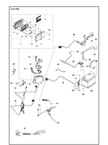 Part Location Diagram of 576573201 Husqvarna Wire Holder