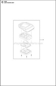 Control Panel Diagram and Parts List for 230IB  Husqvarna Leaf Blower / Vacuum