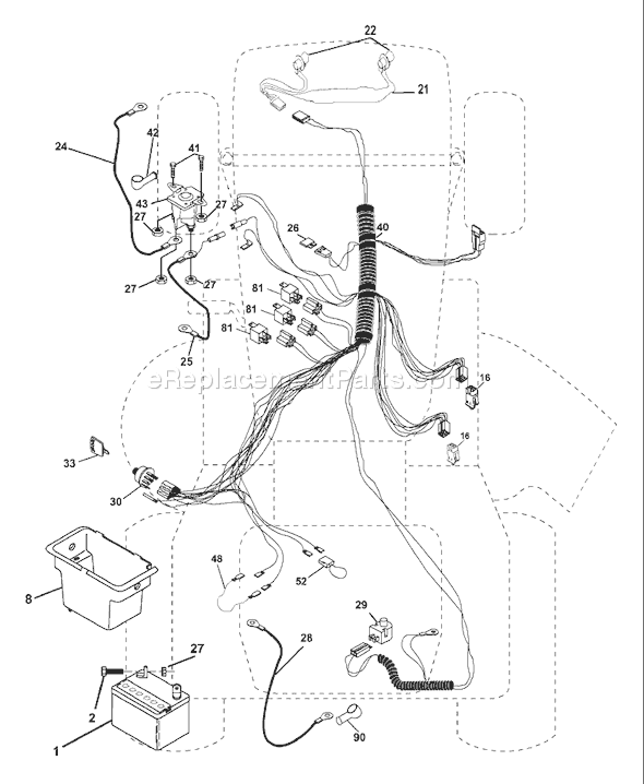 Page D Diagram and Parts List for YTH1842B (954569790) (2002-12) Husqvarna Lawn Tractor