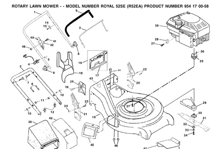 Part Location Diagram of 532176928 Husqvarna Grass Catcher Bag